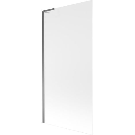 Mexen Next L paratia per vasca da bagno a 1 anta 90 x 150 cm, brinato, gun metal - 895-090-000-03-30-95 (1/5)