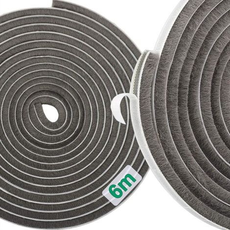 6 m selbstklebendes Tür- und Fensterband, wind- und staubdicht, schalldicht, 9 x 23 KLB (1/5)