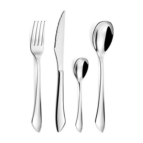 Amefa 645600 af01 C40 Instinct Servizio di Posate 24 Pezzi – Cofanetto 6 Persone, Acciaio Inox, Finitura Lucida, 13,7 x 7 x 26,5 cm (1/4)