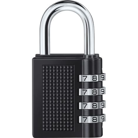 Cadenas à Combinaison à 4 Digit,Serrure Combinée,Numero Cadenas Code,Serrure à Combinaison pour Gymnase, école, Portail, Hangar, Garage, Rangement, Casiers à Bagages et Boîte à Outils (1/5)