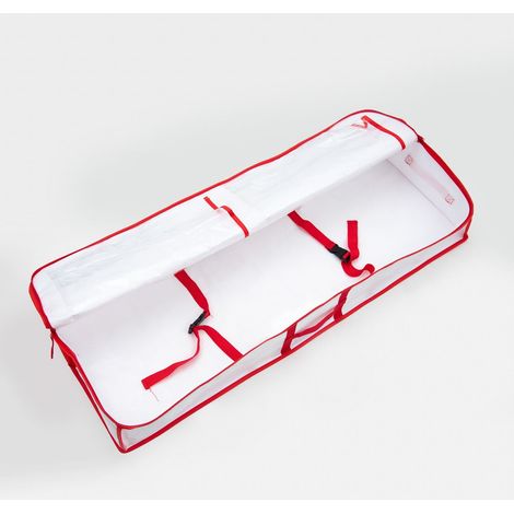 Boîte De Rangement Pour Décorations De Noël - Sac De Stockage Sous Lit Avec Poches - Pour Papier Cadeau Et Ornements - Capacité Élevée - 1 Pièce (1/5)