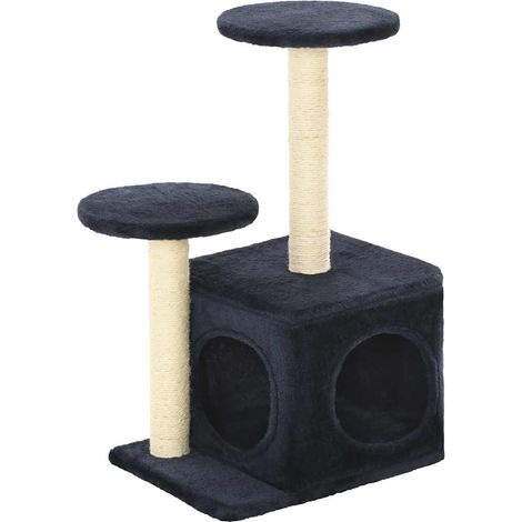 Maison Exclusive - Albero per Gatti con Pali Tiragraffi in Sisal 60 cm Blu Scuro (1/5)