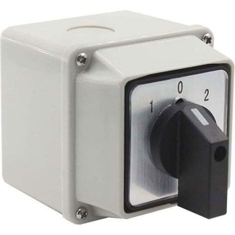 Enowelir Inverseur de Source Universel 380V 20A avec Boîtier de Montage Sélecteur Rotatif à Came (1/4)