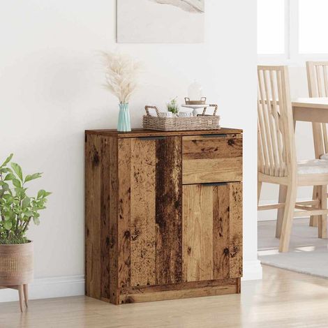 Buffet-Meuble de rangement Bois ancien 60 x 30 x 70 cm Bois d'ingénierie 990936 (1/5)