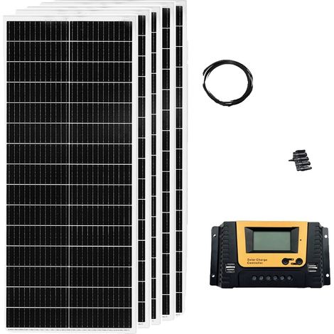 Panneau Solaire, Haute Efficacité, Applications Polyvalentes, 12V 500W (1/2)
