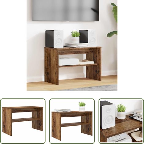 vidaXL Meuble bas - Meuble TV Bois ancien 60 x 30 x 40 cm Bois d'ingénierie (1/5)