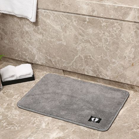 Tapis épais et moelleux, tapis de salon/chambre, paillasson d'entrée, tapis de salle de bain absorbant et antidérapant. (1/2)
