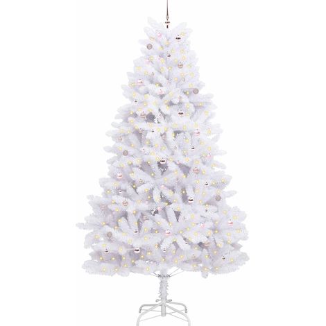 Sapin de Noël Artificiel à Branches Articulées Blanc 300 cm (1/5)