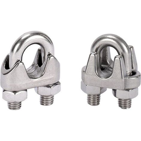 Serre-Câbles - Acier Inoxydable - Pour Garde-Corps Câblés Suspendus Arrimage Barrières - 4 Pièces (1/5)
