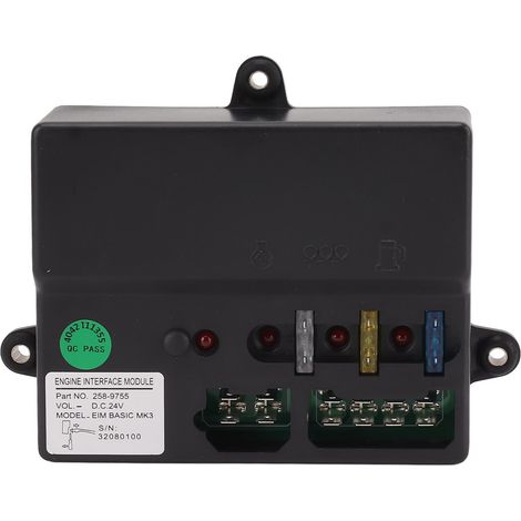 Generator Controller Multifunctional 147mm Mounting Hole Distance Engine Interface Module 258 9754 258 9755 MK3 24V
