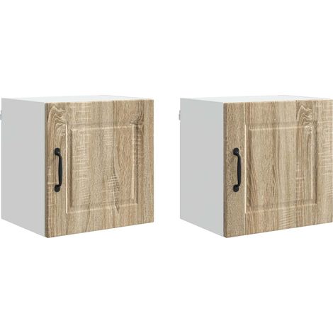 Maison Exclusive - Armadietto a muro PORTO 2 pcs Rovere Sonoma 40 x 31 x 40 cm