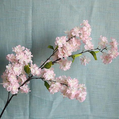 Fleurs de cerisier artificielles japonaises Sakura, style INS, pour décorer un mur végétal printanier (bonsaï) ou une maison (mariage). Décoration à faire soi-même.