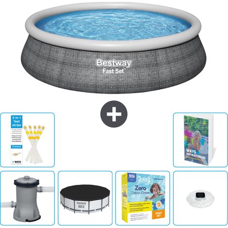 Bestway Piscina Bestway Fast Set Rotonda - 457x84 cm - 7-pezzi  S178 (1/5)