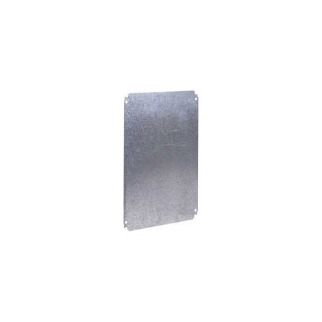 Placa de montaje metálica plana Alt600xAnch400mm de acero galvanizado - NSYMM64