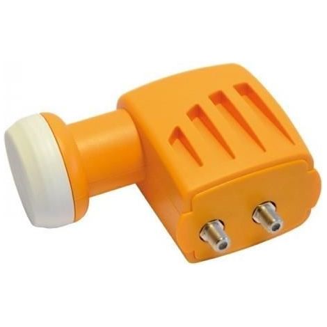 LNB Twin - TELEVES - 747802 - Gain 57 dB - 2 sorties - Compatible Full HD 3D