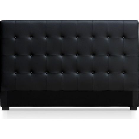 Tête de Lit Capitonnée "Amor" 180cm Noir