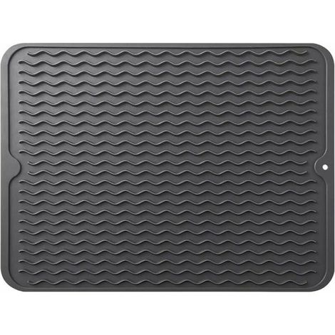 Tapis de Schage Vaisselle en Silicone Organisateur dvier Support pour vier de Cuisine Rsistant la Chaleur et Odipie (1/5)