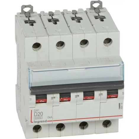 Modulares Schutzschalter DX3 6000 â€“ Kurve D 20A