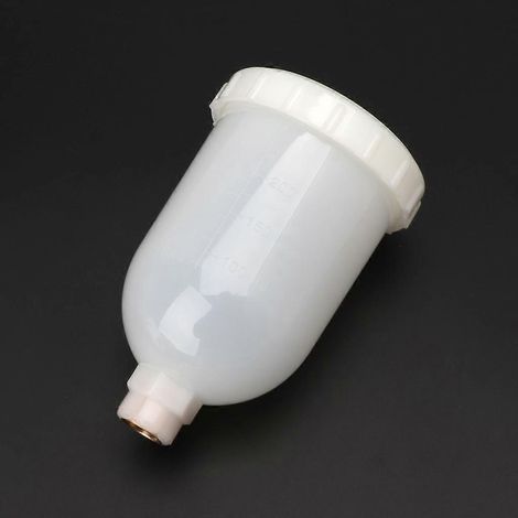 Réservoir en plastique pour pistolet à peinture HVLP à gravité, mini-outil pneumatique H2000 R100 (1/4)