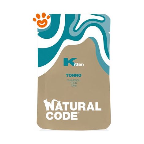 Natural Code Cat Kitten al Tonno - Natural Code Cat Kitten al Tonno - Bustina Da 70 Gr