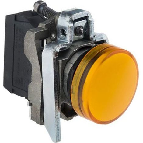 SCHNEIDER XB4BVB5 - Lampada spia diam.22 - IP65 - gialla - LED integrato - 24V (1/3)