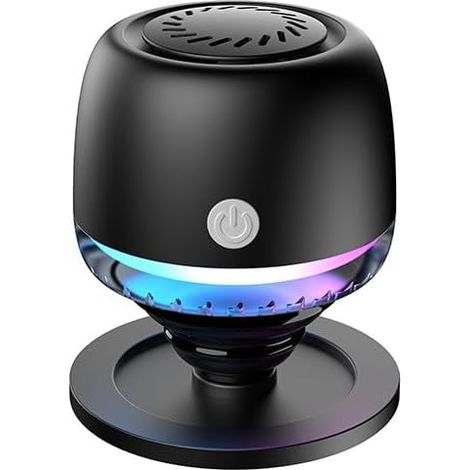 Magnetic Bluetooth speaker, IPX6, portable, waterproof, wireless, with RGB lights and phone stand, built-in microphone for hands-free calls, compatible with all (1/4)