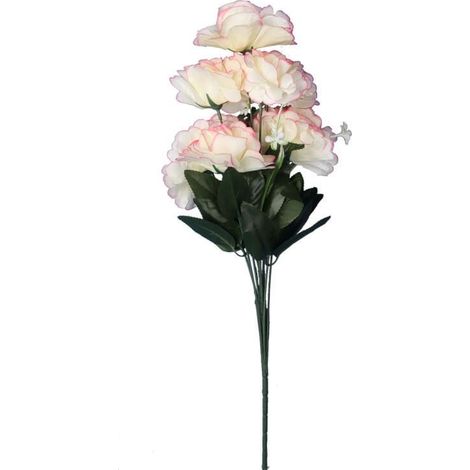 Strauß aus 9 cremefarbenen Nelken, 54 cm (1/3)