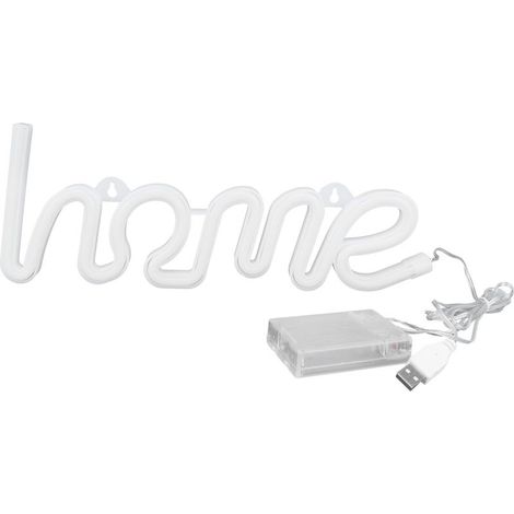 LED Néon Unique HOMEPattern Mur Signe Lampe Proposition De Noce Bar Décoration (Blanc) (1/5)