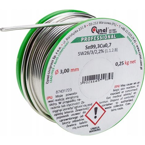 Spoiwo bezołowiowe 3mm 100g