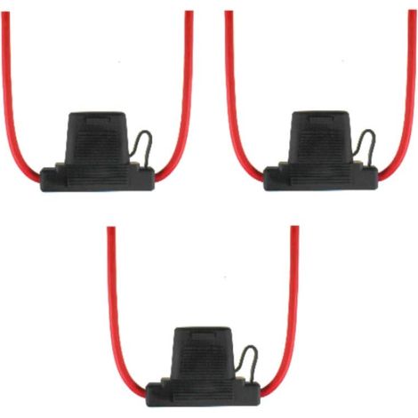 Offgridtec vk3-005016 - Supporto per fusibili piatto, colore: rosso (1/3)