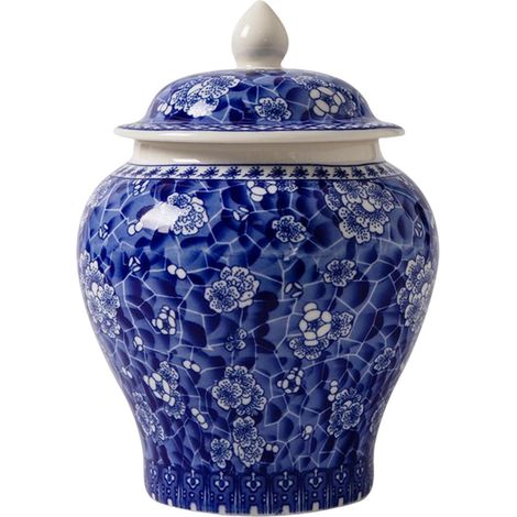 Pot à gingembre en céramique, bocaux en porcelaine, vase traditionnel chinois, pot à gingembre asiatique pour la décoration de table de mariage, comptoir de salon, fête (1/5)