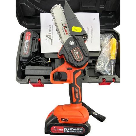 ELETTROSEGA A BATTERIA DC 21V PIRANHA LIGHT TAGLIO 10 CM AIMA (30644)
