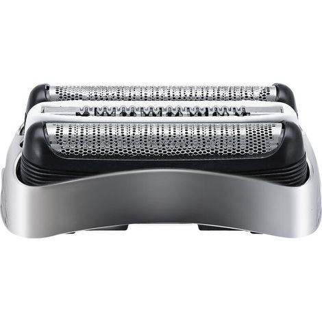 Einzelscherfolie und -schneider als Ersatz für Braun 3 Series 300S 301S 310S 320S 330S 340S 360S 380S 3000S, 32S Silber – Modell: 32S Single