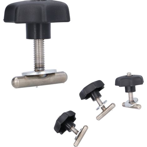 4 fixations à rail en T avec blocage, accessoire de rechange 7h5883189e pour Volkswagen Multivan T5 T6 (1/5)