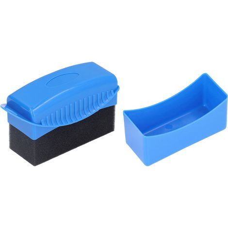 Greensen Tampon D'applicateur de Pansement de Contour de Pneus pour Le Polissage des Roues, Pinceau éponge de Protection Contre l'huile pour Les Soins Automobiles (Blue). (1/5)