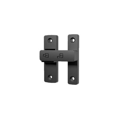 Verrou à loquet robuste pour portes coulissantes/battantes à 90/180 degrés, pour portail, grange, garage, clôture de jardin, abri de jardin, fenêtre, armoire (180 degrés, noir) (1/4)