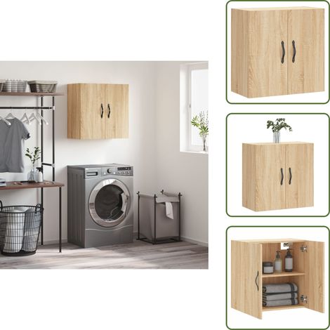 Armadio in legno multistrato - vidaXL Armadietto a Muro Rovere Sonoma 60x31x60 cm Legno Multistrato - Armadietto in legno multistrato rovere sonoma