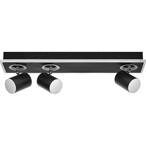 OSRAM DECOR SPOT MARS, 41W, 1 425lm, noir, spot, têtes réglables, utilisation polyvalente, spot d’intérieur, ton blanc chaud, finition supérieure, montage facile (1/4)