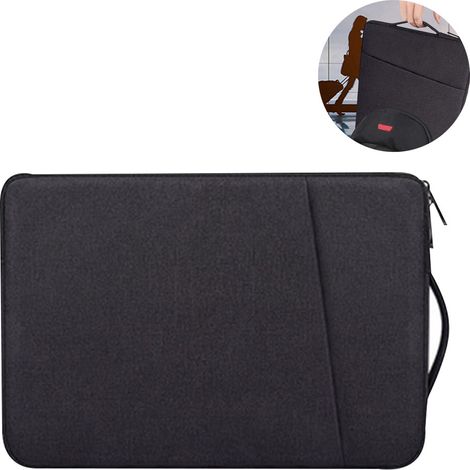 Housse pour ordinateur portable compatible avec ordinateur portable et ordinateur, étui de transport protecteur imperméable avec poche (1/5)