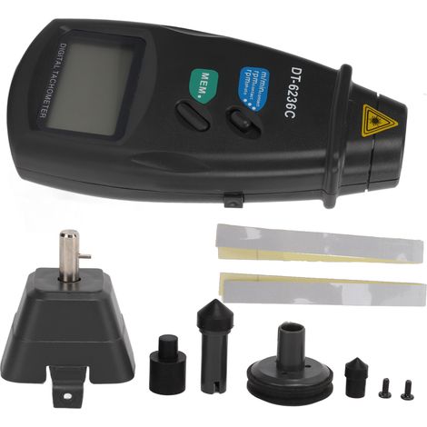 2-in-1 Digitales Tachometer Laser-Foto Tachometer Professionell Kontaktlos und Kontakt