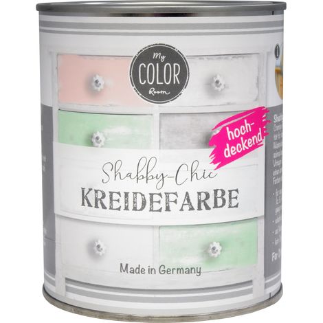 Wilckens MyColorRoom Shabby Chic Kreidefarbe hochdeckend 750 ml Salbeigrün 19501215 050