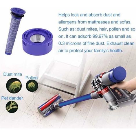 Filtres pour Dyson V8,V7,3 Pré-filtres et 3 Post-filtres pour Dyson V7 V8 Absolute Animal Motorhead Aspirateur (1/3)