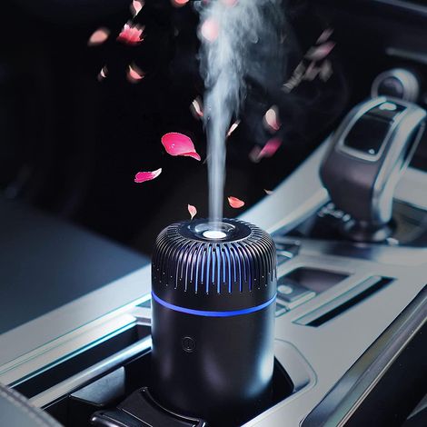 Schwarzer USB-Diffusor für ätherische Öle für Auto, Zuhause, Büro und Schlafzimmer (1/5)