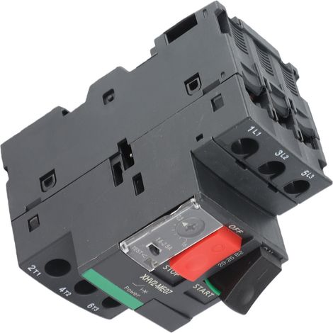 Disjoncteur moteur triphasé 1,6-2,5 A AC690 V, commande par bouton-poussoir, connexion à vis, interrupteur de protection (1/5)