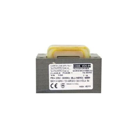Alimentatore Trasformatore Lamellare 140va-220 230 Vac - 24vac Dieffematic 478/p