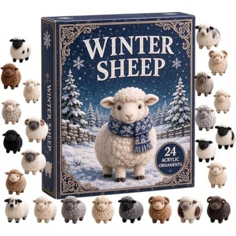 Compte à rebours de Noël - Panneau animal - Calendrier de vacances en (1/5)