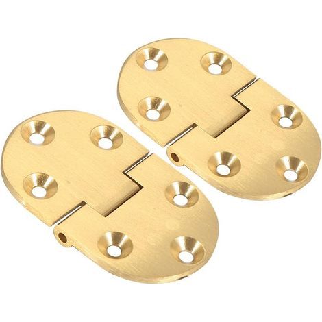 charnière rabattable pliable, charnières de Table pliantes en laiton brossé massif avec vis pour meubles de porte d&39armoire de Table rabattable (1/3)