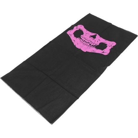 2 pièces tour de cou masque crâne sans couture écharpe bandana pour vélo moto cyclisme violet (1/5)