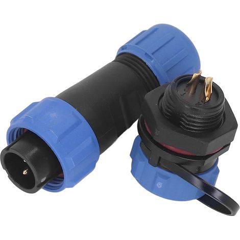 SP13 2-poliger Luftfahrtstecker IP68 wasserdicht Stoßverbinder für elektrische Kabel und Drähte (1/5)