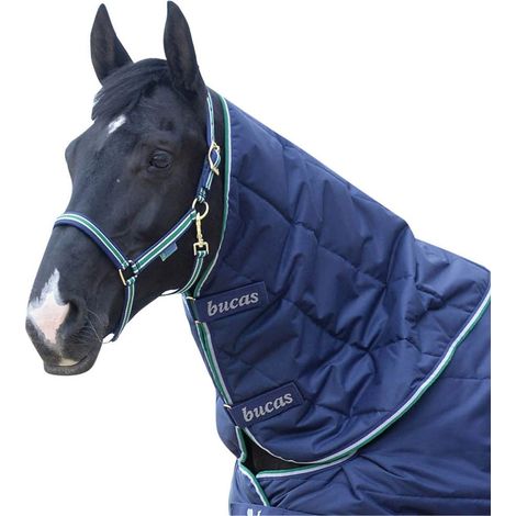 Copricollo da box modello Bucas Quilts imbottitura 300g: S = pony, Blu navy
